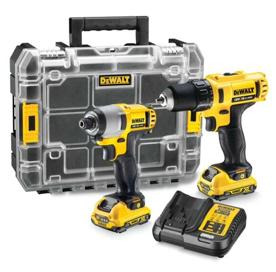 Dewalt DCK211D2T XR 10.8V Drill Driver & Impact Driver Twin Pack With 2 x 2.0... - Image 1 of 1