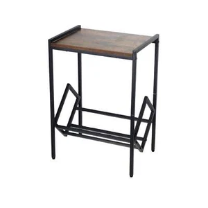 Social Hike Turntable Player Stand & Vinyl LP Record Album Storage - Black Metal - Picture 1 of 8