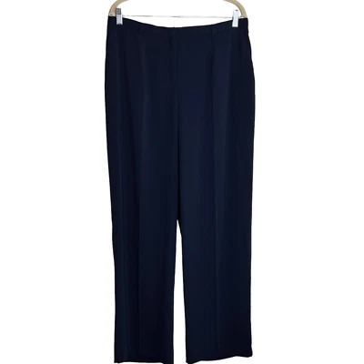 Norton McNaughton Womens Dress Pants Size 16 Navy Career Trousers New - Image 1 of 4