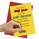 1239 Funny Rude Valentines Day Birthday Anniversary Card Leap Year Scratch Card