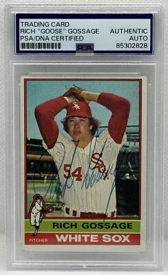 PSA DNA Rich Goose Gossage ✍️ Signed 1976 Topps #216 Certified Authentic Auto - Image 1 of 2