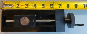 Velmex Unislide linear motion slider with hand crank, series A25, Black - Picture 1 of 5