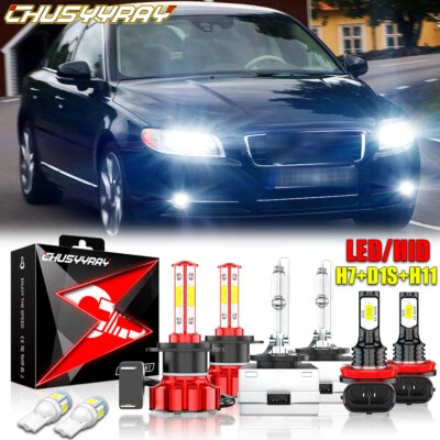 Para For Volvo S80 2008 2009 2010 2011 2012 2013 LED/HID faro + luz antiniebla - Image 1 of 4