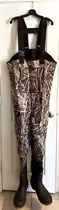 Cabela's Breathable 5mm Neoprene Chest Hunting Waders Thinsulate Boots SZ 14S - Picture 1 of 12