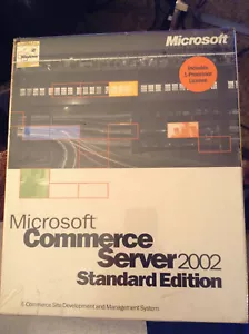 Microsoft Commerce Server 2002 Std Ed Includes 1 Processor License 532-00914 - Picture 1 of 4