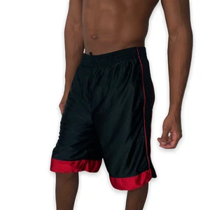 Rare Champion C9 Dazzle Basketball Shorts Shiny Silky Black Red Large - Picture 1 of 10