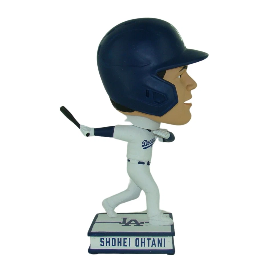 Shohei Ohtani Muñeca Cabeza Bobble Cabeza Bobble Blanca Grande 10.5" Dodgers de Los Ángeles Foto 1 de 4