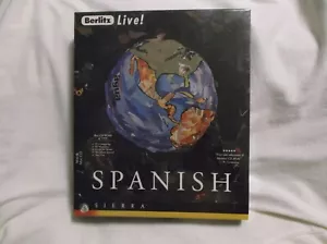 Berlitz Live! Español (Pc and Mac, Cd-rom) Sierra - Lanzamiento EE. UU., Canadá (NUEVO EN CAJA) - Imagen 1 de 4