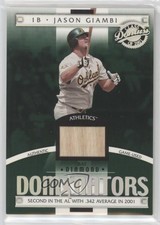 2001 Donruss Class Of 2001 Dominators Materials /250 Jason Giambi #DM-5