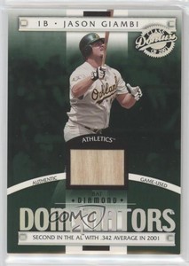 2001 Donruss Class Of 2001 Dominators Materials /250 Jason Giambi #DM-5