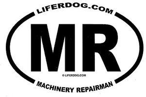 4x6 USN MR MACHINERY REPAIRMAN  STICKER - Picture 1 of 1