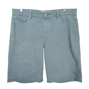 Pantalones cortos suaves para mujer Soft Surroundings lavado claro azul mezcla de algodón talla L - Imagen 1 de 13