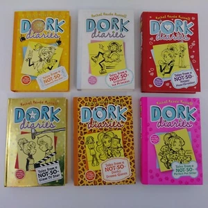 Dork Diaries Books (#3, 4, 6, 7, 9, 10) Lot of 6 Rachel Renee Russell, All HCs - Imagen 1 de 6