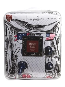 NEW BLAST OFF Astronaut Theme 2pc Twin Kids REVERSIBLE Comforter Set - Picture 1 of 3