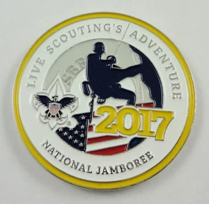 2017 National Boy Scout Jamboree offizielle vollfarbige Herausforderung Münze - Bild 1 von 2
