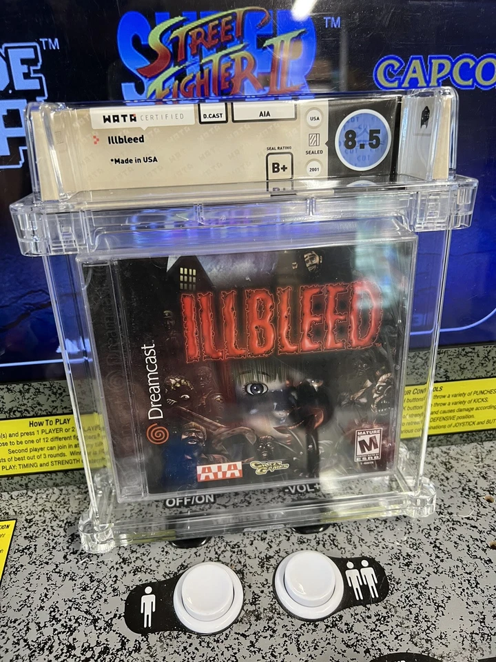 Sega Dreamcast Illbleed 2001 graduado WATA 8,5 B+ sello nuevo sellado Foto 1 de 4