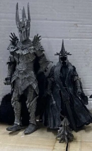 Juego de 2 figuras de acción El Señor de los Anillos Sauron y Morgul Rey Brujo Retorno - Imagen 1 de 1