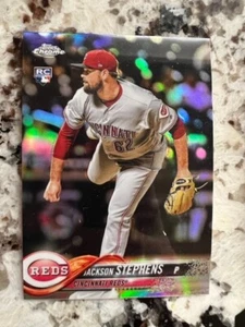 2018 TOPPS CHROME REFRACTOR PARALLEL CARD CINCINNATI REDS JACKSON STEPHENS #110 - Picture 1 of 1