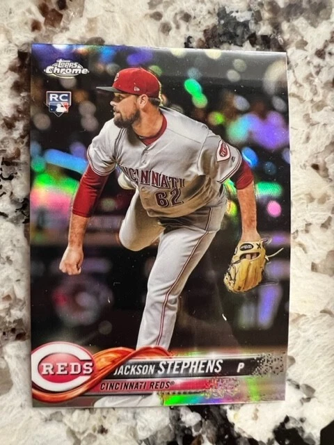 2018 TOPPS CHROME REFRACTOR PARALLEL CARD CINCINNATI REDS JACKSON STEPHENS #110 - Image 1 of 1