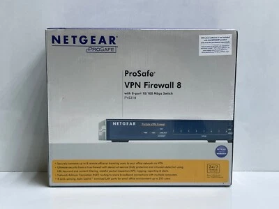 NETGEAR FVS318AU PROSAFE VPN FIREWALL 8 WITH 8 PORT 10/100 SWITCH(FVS318V3) - Image 1 of 4