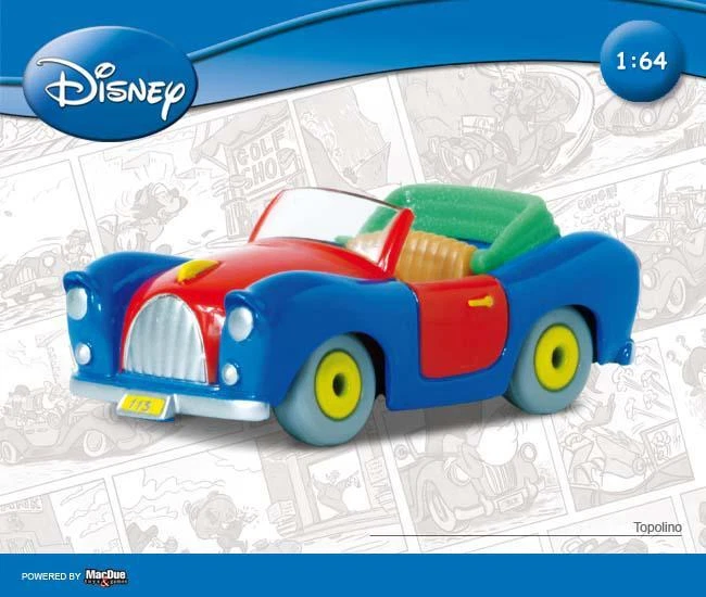Motorama Disney 1:64 Auto TOPOLINO in Metallo MOC - Immagine 1 di 1