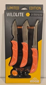 Outdoor Edge Wildlite Game Processing Knives w Roll Pack, 4 Piece Set, NEW - Picture 1 of 4