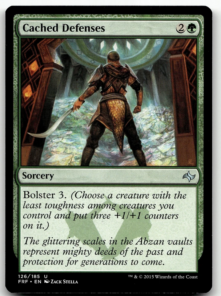 MTG Cached Defenses Fate Reforged 126/185 Regular Uncommon - Image 1 of 1