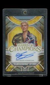 2025 Topps Chrome WWE Cody Rhodes /50 On Card Auto Gold - Bild 1 von 2