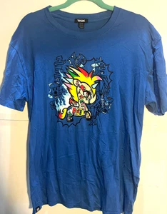 TKDK Anime Graphic Tee XL 22" Pit-to-Pit Clean Streetwear Kaiju Guitar Desig - Picture 1 of 5