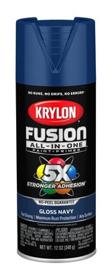 Pintura en aerosol todo en uno Krylon K02714007 Navy Fusion 12 oz, brillo Foto 1 de 4