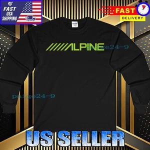NEW SHIRTALPINE CAR STEREO LOGO LONG SLEEVE T-SHIRT FUNNY UNISEX TEE SIZE S-5XL - Picture 1 of 5