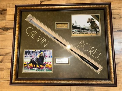 Fotos firmadas por Calvin Borel Whip del Derby de Kentucky 2009 y ganador de Preakness 2009 Foto 1 de 4