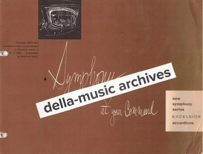 CATÁLOGO ACORDEÓN SINFONÍA EXCELSIOR SERIE 1951 LÍNEA DE PRODUCTOS COMPLETA CON PRECIOS Foto 1 de 3