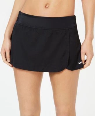 NIKE Swim Board Skirt Size Medium Black Retail $56 - Image 1 of 4