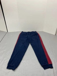 Polo Ralph Lauren Pants Boys XL 18-20 Blue Red Stripe Joggers Sweatpants Logo - Picture 1 of 9
