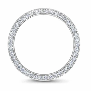 JUEGO DE CUENTAS 3CT BISEL DIAMANTE NATURAL ACERO INOXIDABLE PARA ROLEX DATEJUST 2 116300 - Imagen 1 de 8