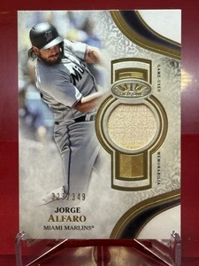 2021 Topps Tier One - Tier One Relics Jorge Alfaro #T1R-JOA Miami Marlins #/349 - Picture 1 of 2