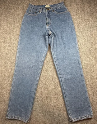 L.L. Bean Jeans 6 Regular Flannel Lined Original Fit Relaxed Straight Leg Womens - Image 1 of 4