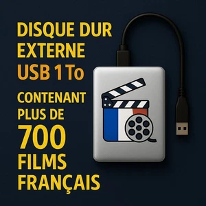 Disque dur externe 1 to rempli de 700 films français - Afbeelding 1 van 1