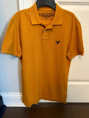 American Eagle Men's Gold Polo Size XS — 第 1/4 张图片