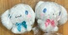 NWT Cinnamoroll 13" Rose Fur Boa Stuffed Puppy Dog 2 Plush Bow Set Toreba Sanrio
