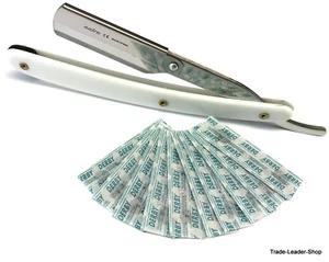 Shaver + 10 Derby Razor Blades Beard Men's Barber Shave NATRA