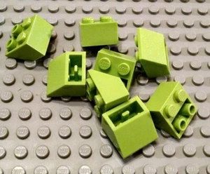 Lego Menge 8 limettengrün 2x2 umgekehrte Hang Stücke - Bild 1 von 1