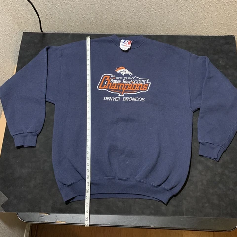 Vintage Denver Broncos Sweatshirt 90s Super Bowl Champion Logo Athletic NFL Cover