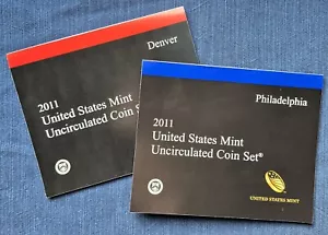 2011 U.S. Mint Uncirculated Coin Set, P & D, 28 Coins, COA, OGP - Picture 1 of 5