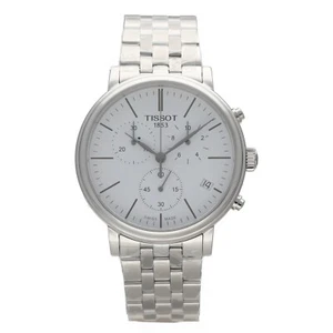 Tissot T122.417.11.011.00 Carson Premium Chrono 41 mm Steel Quartz Men's Watch - Picture 1 of 2