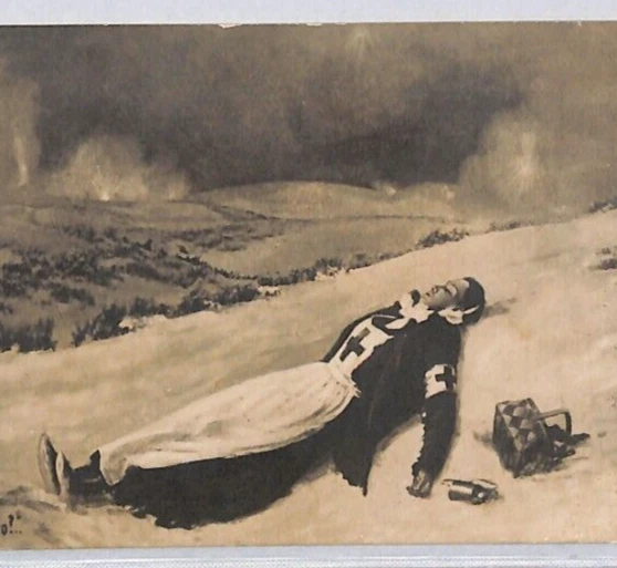 RUSSIA? WW1? War *RED CROSS NURSE* Postcard Used Message Unposted {samwells}RC89 - Image 1 of 4