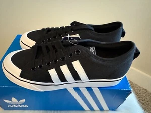 Adidas Nizza Womens Black Shoes Size 8.5 - Picture 1 of 8