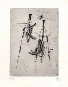 Hans JAENISCH - HANDSIGNIERTE OriginalRadierung 1971 zur JAENISCH Monographie - Picture 1 of 1