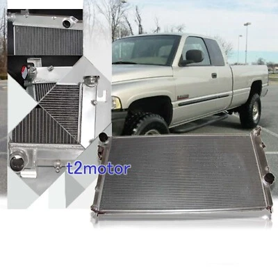 Radiador de aluminio Fit 1994-2002 Dodge Ram 2500 3500 5,9 L L6 Cummins 1553 Foto 1 de 4